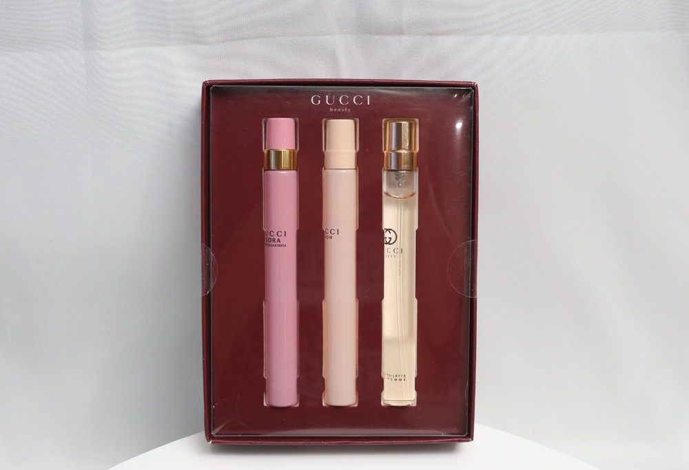 Gucci Flora Gorgeous Gardenia Eau de Parfum 3 x 10ml- 3x 0.33 FL. Oz.