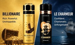 Men’s Perfume Body Spray 2 Pack – Long Lasting Fragrance Set – Fresh Masculine