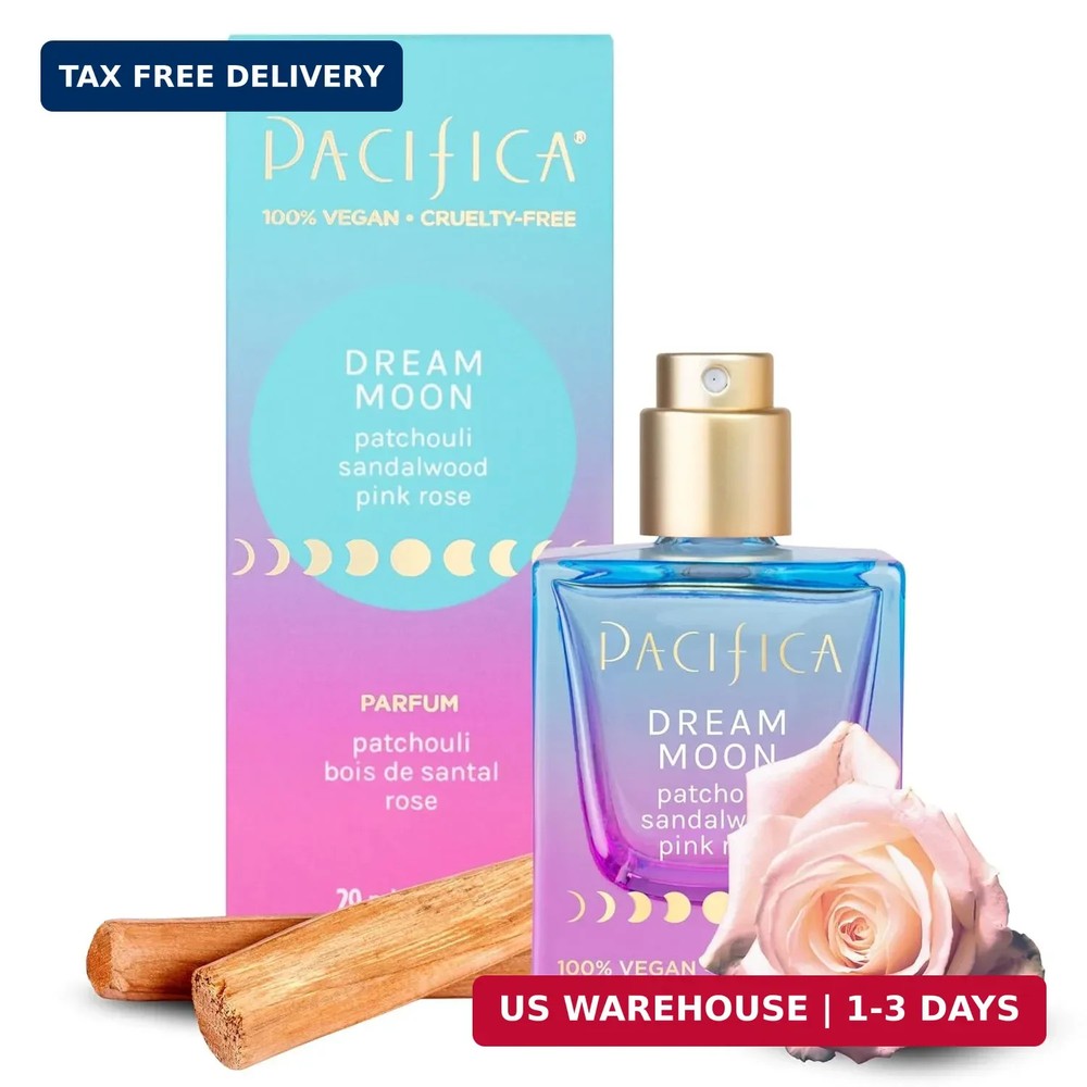 Pacifica Dream Moon Womens Spray Perfume 1 fl oz – Long-Lasting Floral Woody Fra