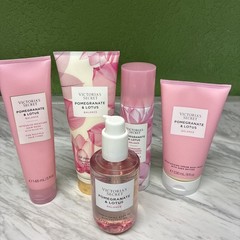 5 PCS VICTORIA’S SECRET POMEGRANATE & LOTUS BALANCE – MIST LOTION WASH & Oil