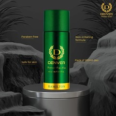 DENVER Hamilton + Caliber + Honour Deo 165ML Each | Combo Pack of 3 For Men