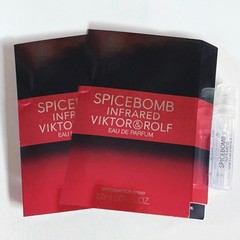 2x Viktor & Rolf Spicebomb Infrared Eau De Parfum EDP Sample Spray .04oz / 1.2mL