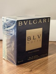 Bvlgari BLV Notte Pour Homme EDT 1.7 fl oz / 50 ml NIB Sealed Discontinued Rare