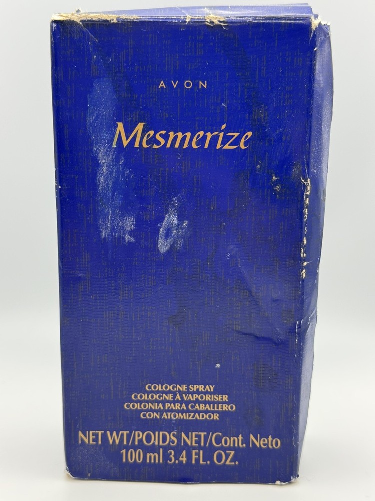 Vtg Avon Mesmerize for Men Cologne Spray 3.4 oz Full Size New Boxed Discontinued