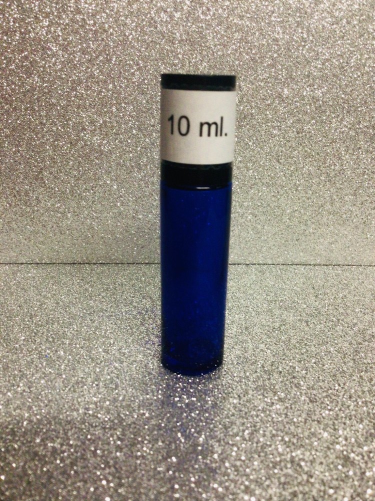 Cobalt Blue 10 ml. Roll On Bottle, Steel Roller, Cologne Oils, FREE SHIPPING