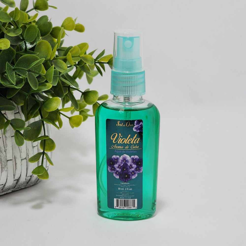 Sol de Oro Violeta Aroma de Cuba Cologne Spray Made in USA Violets 2 fl oz
