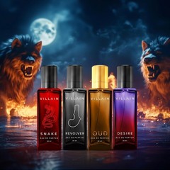 Villain EDP Perfume For Man 4 x 20ml Long Lasting Fragrance Cologne For Gift