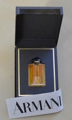Vtg ARMANI Black Classic Women * splash PURE PARFUM 5 ml .17 oz OLD MINIATURE