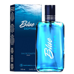 Blue Depths Eau De Toilette Fragrance Spray – 3.4 Fl Oz. Fresh Aquatic Cologne f
