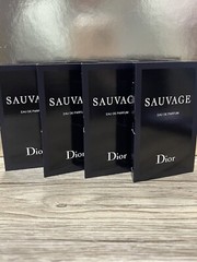 X4 DIOR SAUVAGE Eau De Parfum VIAL SPRAYS .03 Oz 1 ml New & Carded
