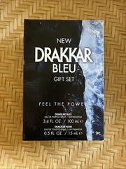 Drakkar Bleu & Noir 2 Piece Gift Set Eau Parfum Toilette Spray 3.4oz/.5 oz NIB