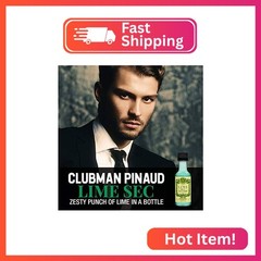Clubman Pinaud Lime Sec Eau De Cologne – Fresh Citrus Scent, Invigorating After