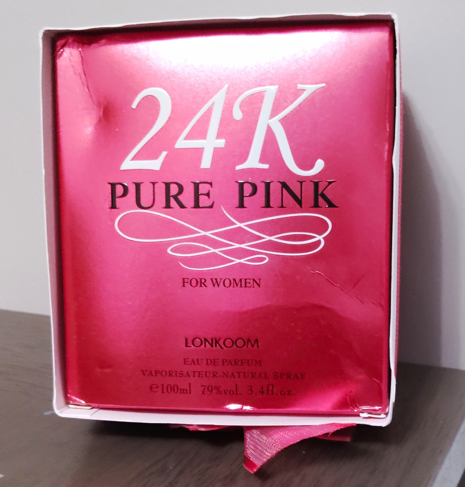 LONKOOM 24K Pure Pink Eau de Parfum Spray Women Regular Size 3.4 fl oz