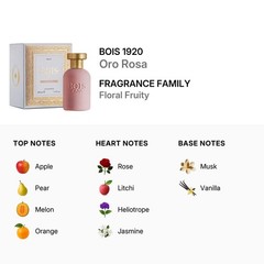 Bois 1920 Oro Rosa EDP Spray 3.4 oz Fragrances 8055277281890