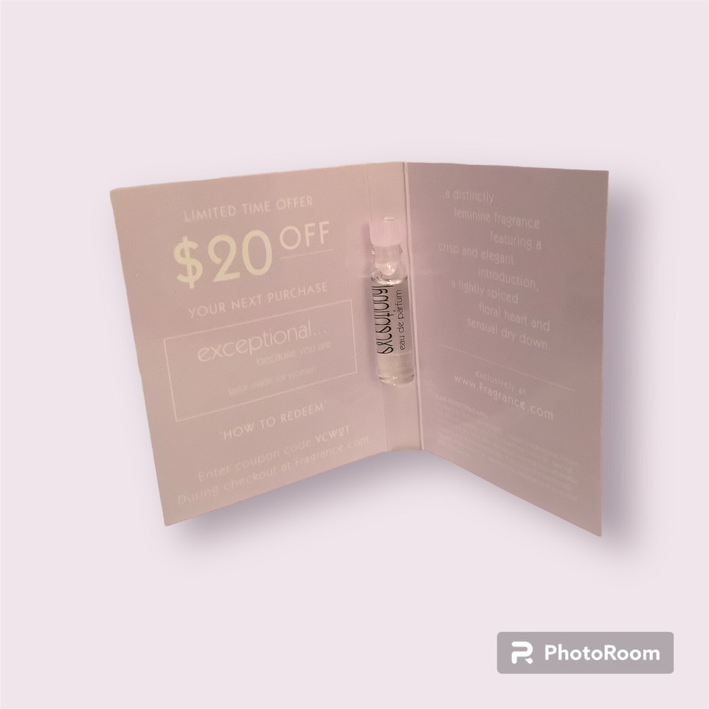 Exceptional Because You Are Women’s Eau De Parfum Fragrance Sample .03 OZ New
