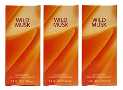 3 PACK – Coty Wild Musk for Women 1.5 oz Cologne Spray NEW 100% AUTHENTIC