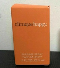 New In Box Clinique Happy Perfume Spray EDP 4 ML/0.14 Oz Fresh Travel Size