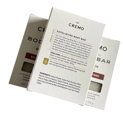 Cremo Bourbon & Oak Exfoliating Body Bar Soap (3-Pack)
