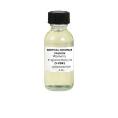Tropical Coconut Passion (Women) Body Oil 1 oz Fragrance All Natural Scent
