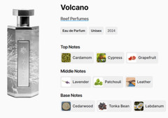 VOLCANO by Reef Perfumes – 200 mL EDP Spray – UNISEX – Newly Released!