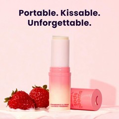 Portable Long Lasting Solid Perfume Stick for Women Strawberries & Cream Flavor