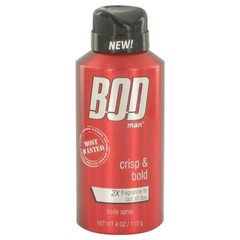 BOD man Fragrance Body Spray, Most Wanted, 8 fl oz 8 Ounce (Pack of 1), clear