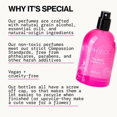 Pacifica Island Vanilla Eau de Parfum 2 Fl Oz Vegan Cruelty Free Sweet Scent