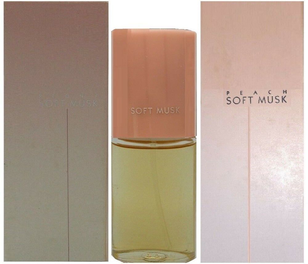 3 AVON SOFT MUSK PEACH MUSK PEONY MUSK NEW 1 OZEA FREE SHIPPING US RARE HTF GIFT