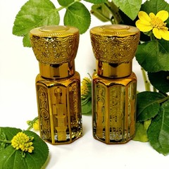 Attar Combo of Dubai Gold and Fawakeh, Long Lasting Perfume Oil for Unisex, 6 ml