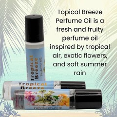 Tropical Breeze Perfume Oil | Summer Beach Fragrance | Orchid Scent 7 ml