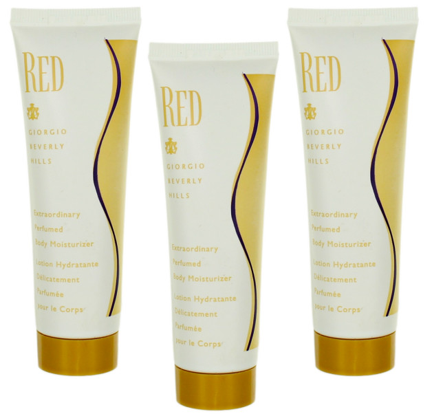 Red By GBH For Women Combo Pack: Body Moisturizer 4.8oz (3×1.6oz Bottles) New