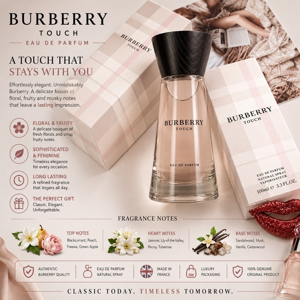 Burberry Touch for Women EDP 3.3 oz 100ml Women’s Perfume New Authentic