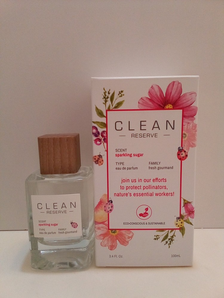 CLEAN RESERVE SPARKLING SUGAR 3.4 OZ 100 ML EAU DE PARFUM NEW IN OPEN BOX