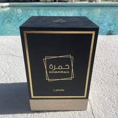 Lattafa Khamrah Eau de Parfum Spray 3.4 fl oz Regular Size, Cruelty-Free