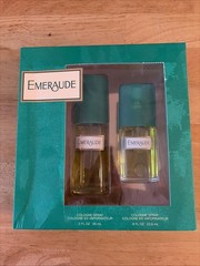 Vintage Emeraude by Coty Cologne Spray 2 Fl oz And .8 Fl Oz 2 Bottles!!!