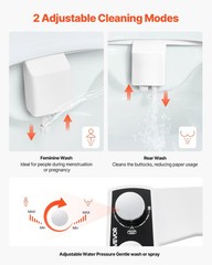 Bidet Attachment for Toilet, Non-Electric Bidet Toilet Seat Attachment – Dual Re