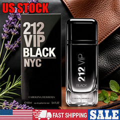 Carolina Herrera 212 VIP Black NYC 3.4 oz / 100 ml Eau De Parfum Spray For Men