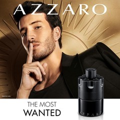 Azzaro The Most Wanted Eau de Parfum 3.3 Fl Oz (Pack of 1), Metallic/Black