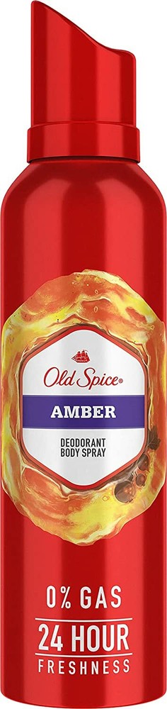 Old Spice Amber Deodorant Body Spray for Men, 140 ml Free Shipping