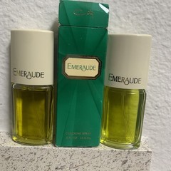 Coty Emeraude lot of 2 Cologne spray .8 fl oz 23.6ml TravelSize Cologne with Box