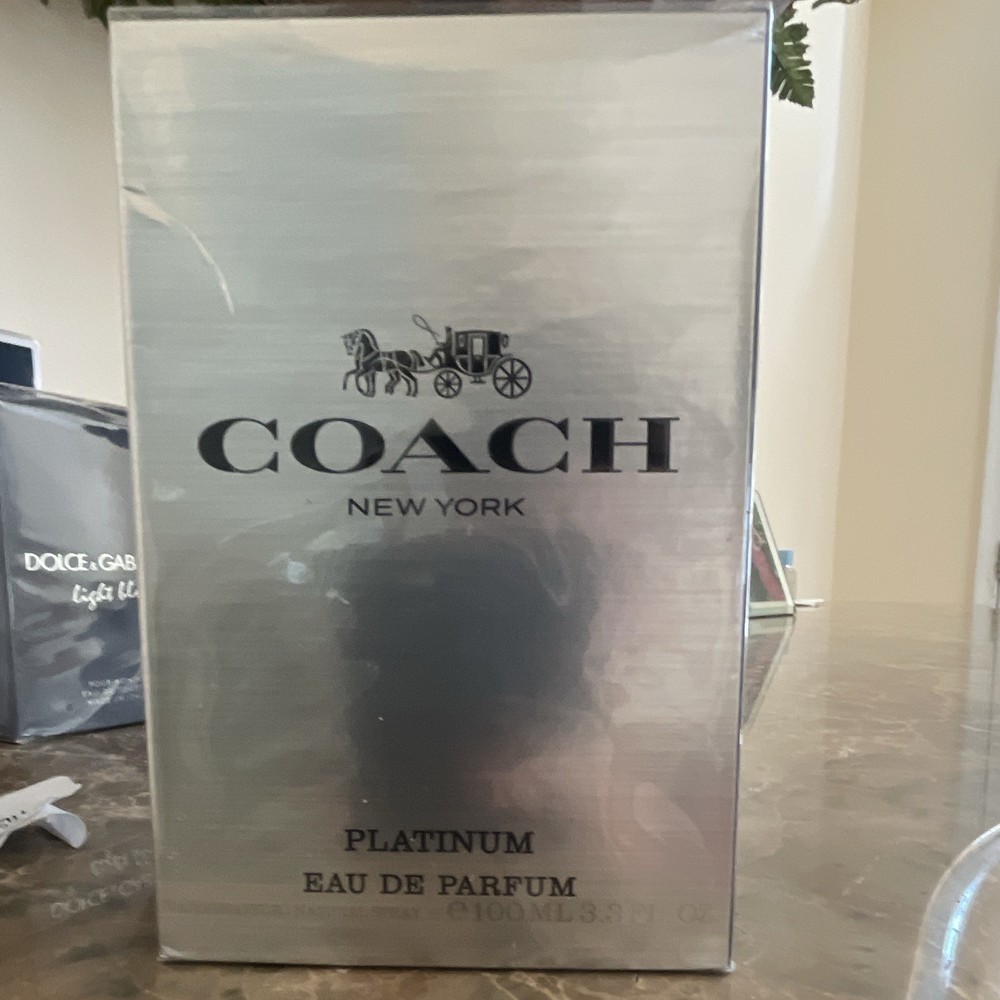 Coach New York Platinum Eau de Parfum Spray, Regular Size 100 ml 3.3 fl oz