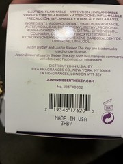 Justin Bieber The Key Eau de Parfum Spray Regular Size 3.4 fl oz Citrus