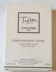 Lancome Tresor Parfum Veil Body Perfume Spray 3.4 fl oz Demo Vintage 1990 Rare .
