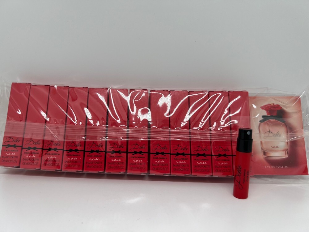 Lot of 12 VIALS DOLCE ROSE by DOLCE & GABBANA 0.02 FL oz / 0.8 ML EDT Spray