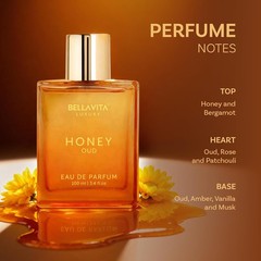 BellaVita Luxury Honey Oud Eau de Parfum (3.4 fl. oz.) | Patchouli, Vanilla,.