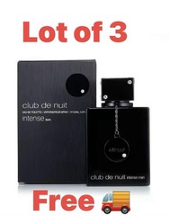 club de nuit intense man🥇top Seller🥇(La Bestia Negra) 3.6 fl oz (Lot Of 3)