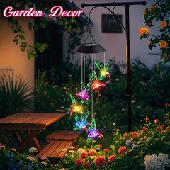Hummingbird Wind Chimes for Mom – Solar Garden Decor
