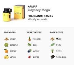 Armaf Odyssey Mega Limited Edition Men Eau De Parfum 3.4oz 100ml Woody NEW