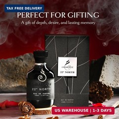 22° North EDP Long Lasting Luxury Perfume Men Women French Inspired 100ml