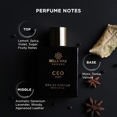 Bella Vita Luxury CEO MAN Eau De Parfum | Office Wear Perfume for Men 100 ML***